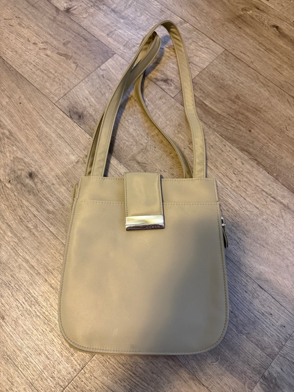 Classic Neutral Tote Shoulder Bag - Beige